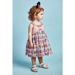 Pippa & Julie Disney Mickey & Minnie Girls Dress Comic Strip Size 4